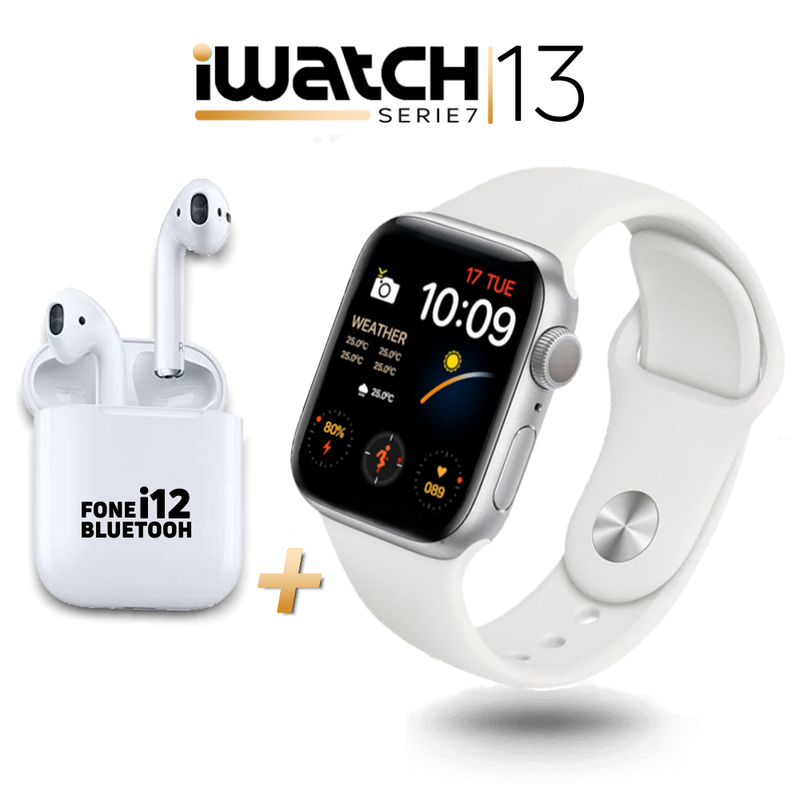Smartwatch iWatch 13 Serie 7 + Fone Sem Fio