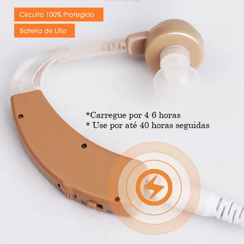 Aparelho Amplificador de Som Auditivo Recarregável - HearPro™