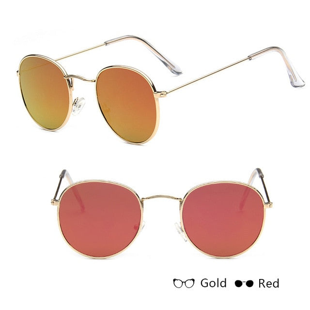Óculos de Sol Redondo Vintage Unissex