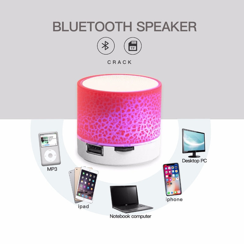Caixa de Som Portátil - Sem Fio - Led - Bluetooth